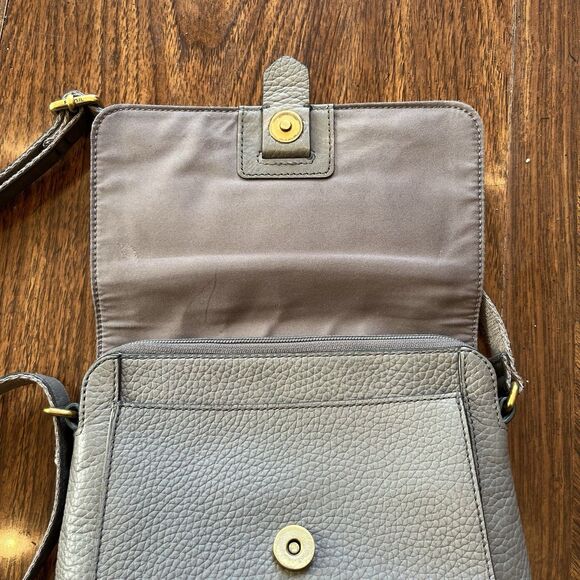 FOSSIL Kinley Leather Crossbody Gray - Picture 7 of 12